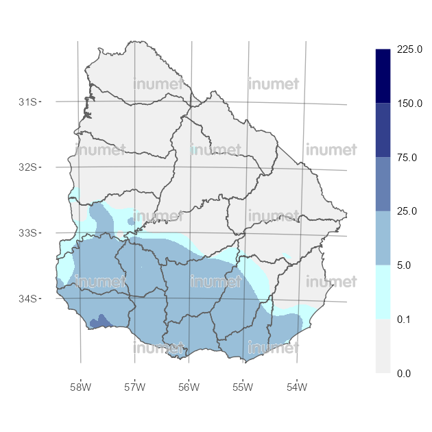Mapa de precipitaciones