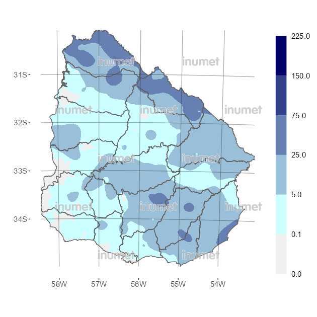 Mapa de precipitaciones