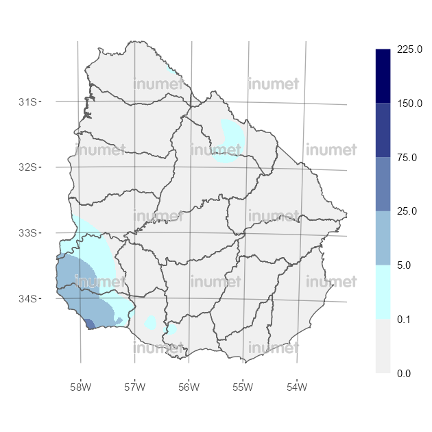 Mapa de precipitaciones