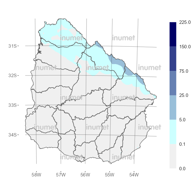 Mapa de precipitaciones