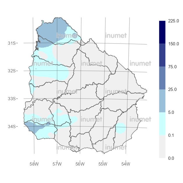 Mapa de precipitaciones