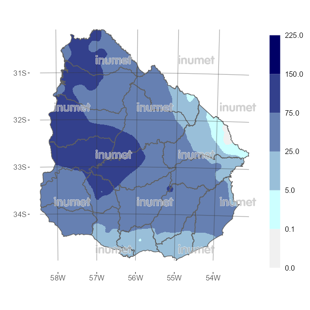Mapa de precipitaciones