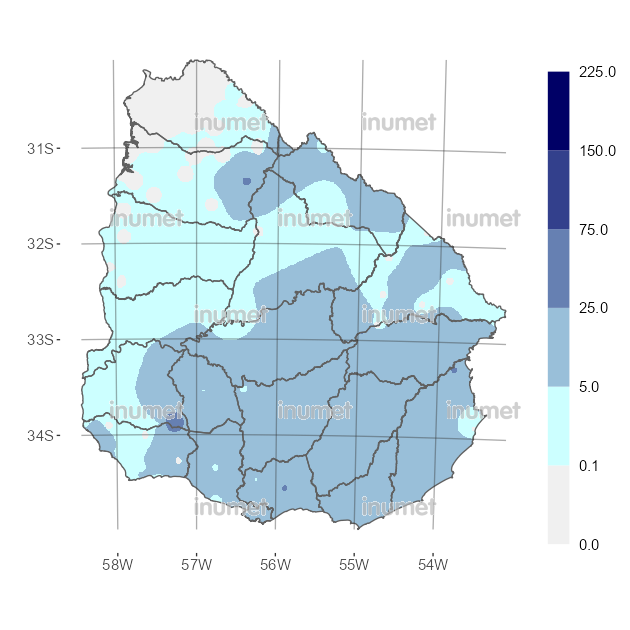 Mapa de precipitaciones