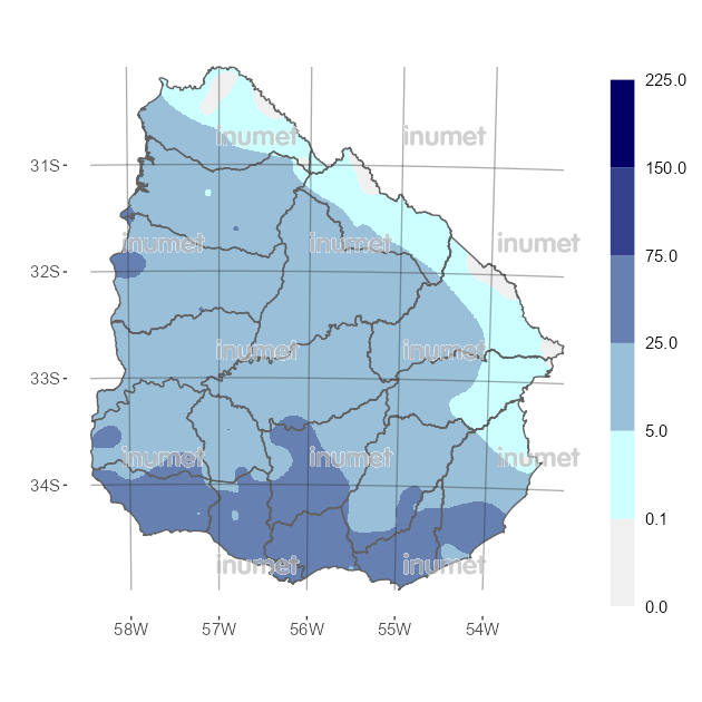 Mapa de precipitaciones