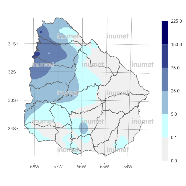 Mapa de precipitaciones