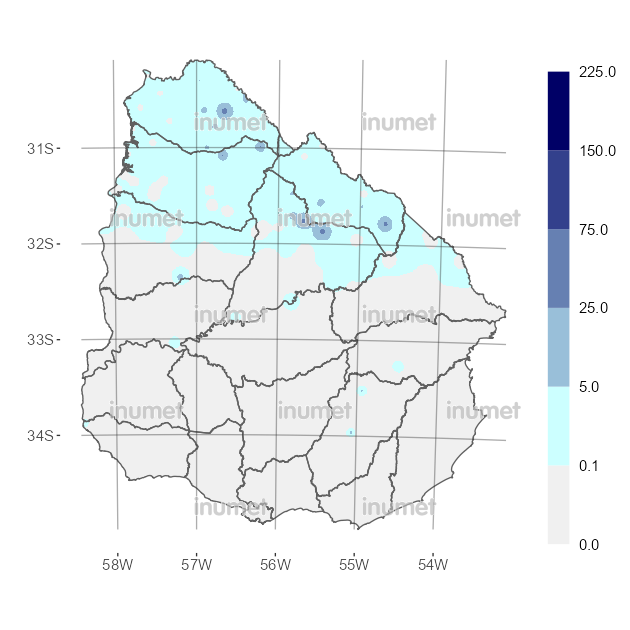 Mapa de precipitaciones