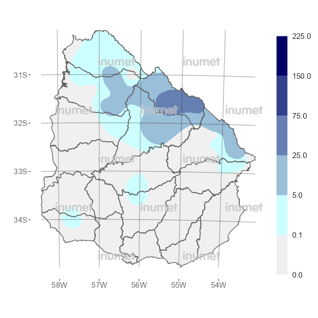 Mapa de precipitaciones
