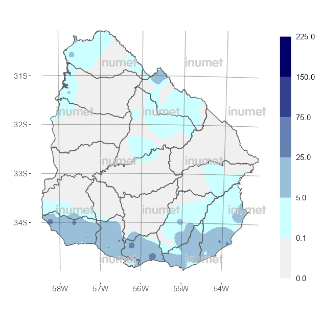 Mapa de precipitaciones
