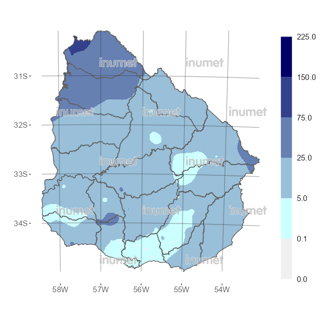 Mapa de precipitaciones