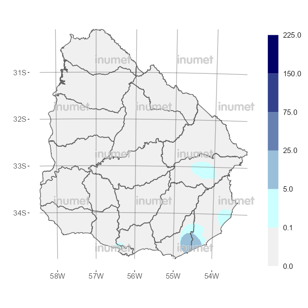 Mapa de precipitaciones