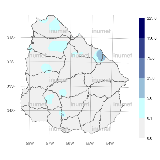 Mapa de precipitaciones