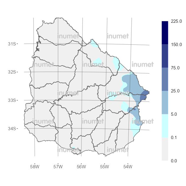 Mapa de precipitaciones