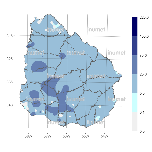 Mapa de precipitaciones