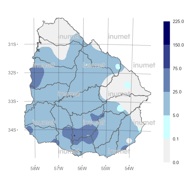 Mapa de precipitaciones