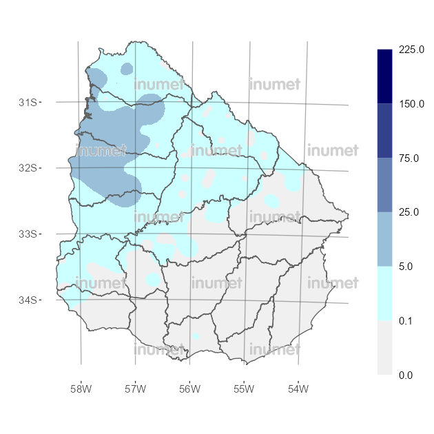 Mapa de precipitaciones