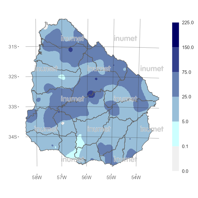 Mapa de precipitaciones