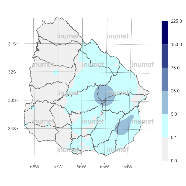 Mapa de precipitaciones