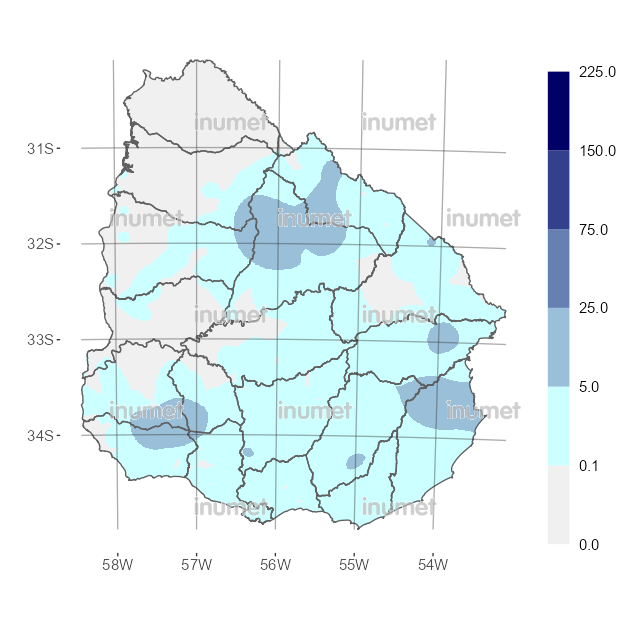 Mapa de precipitaciones
