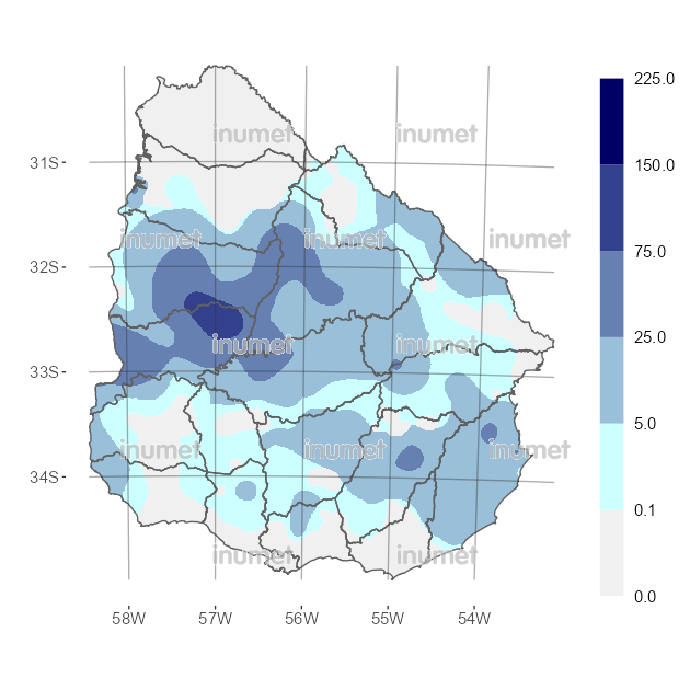 Mapa de precipitaciones