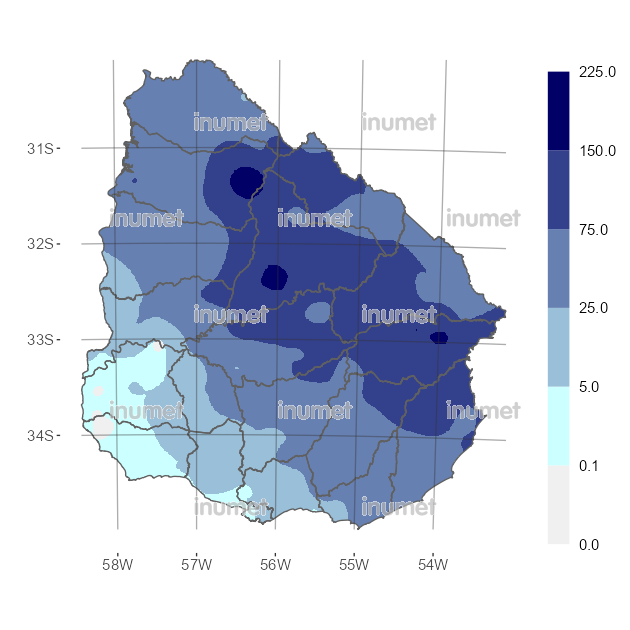 Mapa de precipitaciones