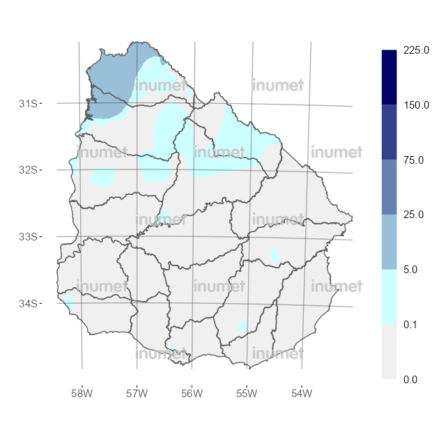 Mapa de precipitaciones