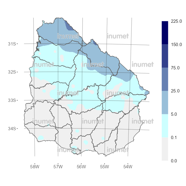 Mapa de precipitaciones
