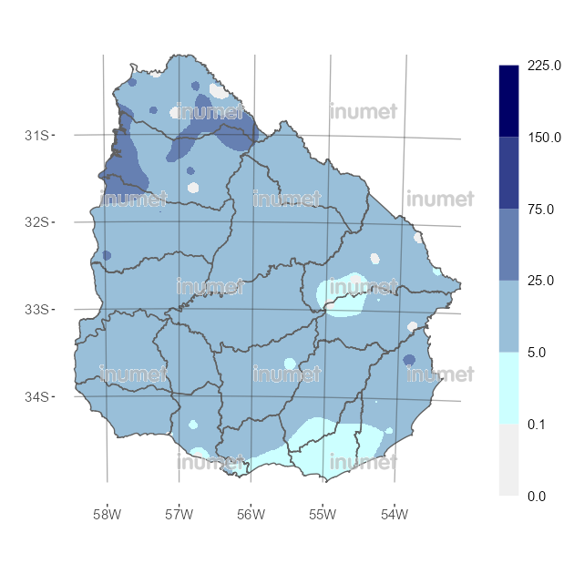 Mapa de precipitaciones