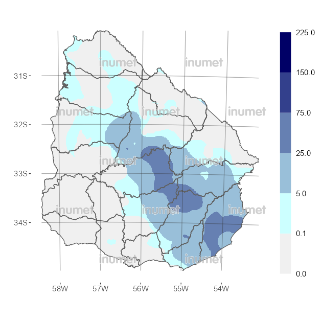 Mapa de precipitaciones