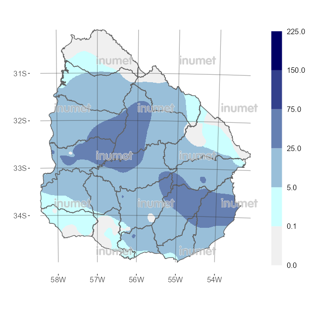 Mapa de precipitaciones