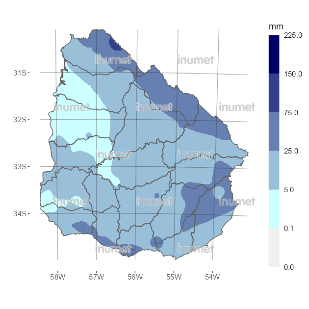 Mapa de precipitaciones