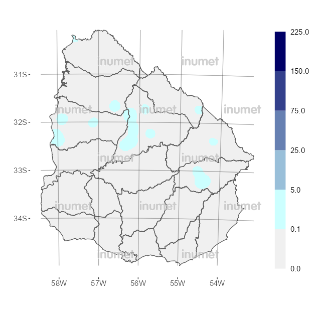 Mapa de precipitaciones