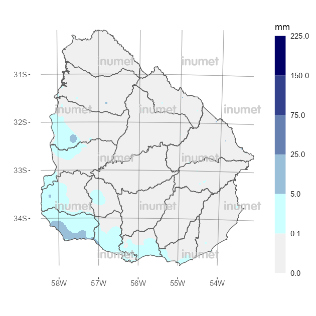 Mapa de precipitaciones
