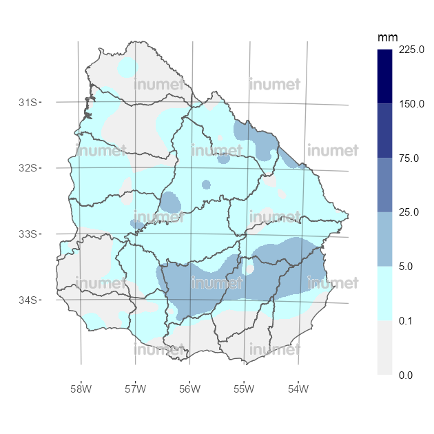 Mapa de precipitaciones