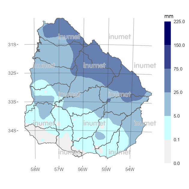 Mapa de precipitaciones