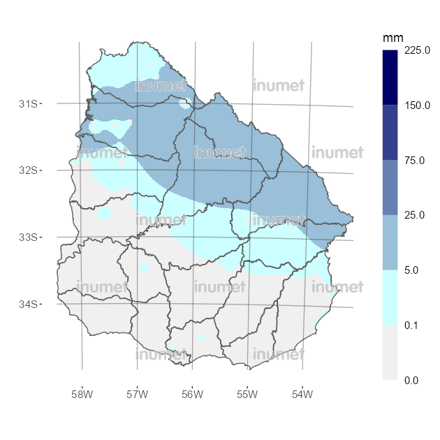 Mapa de precipitaciones