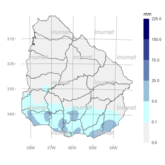 Mapa de precipitaciones
