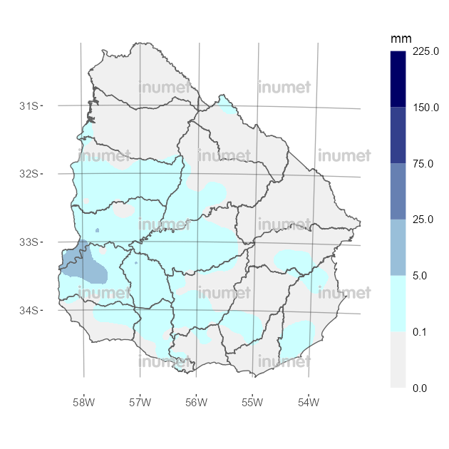 Mapa de precipitaciones