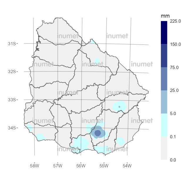 Mapa de precipitaciones
