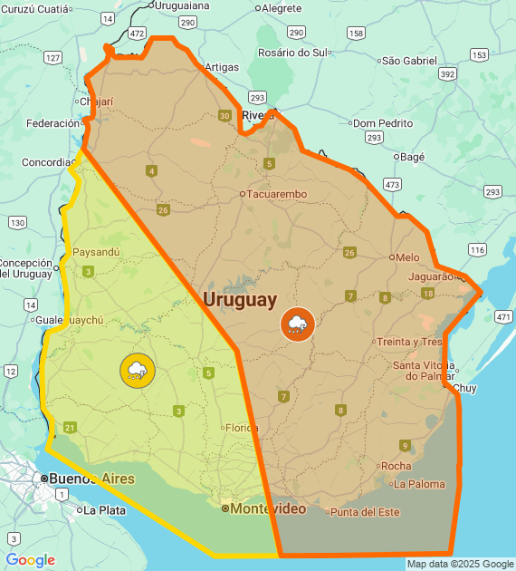 Alerta amarilla y naranja pega fuerte en Uruguay: tormentas severas ponen en jaque al país 5 alerta amarilla y naranja pega fuerte en Uruguay con tormentas severas