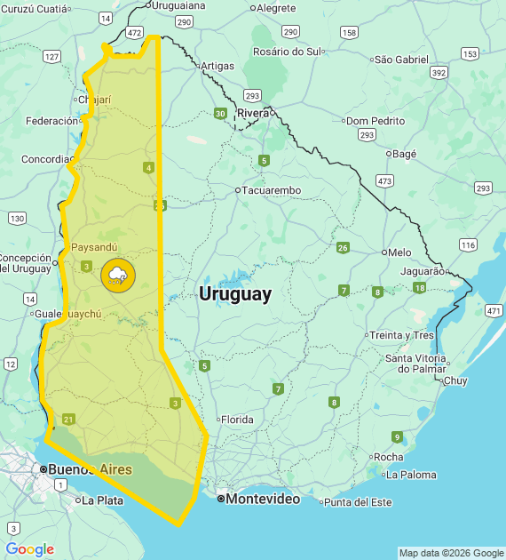 Inumet y el pronóstico del tiempo semanal