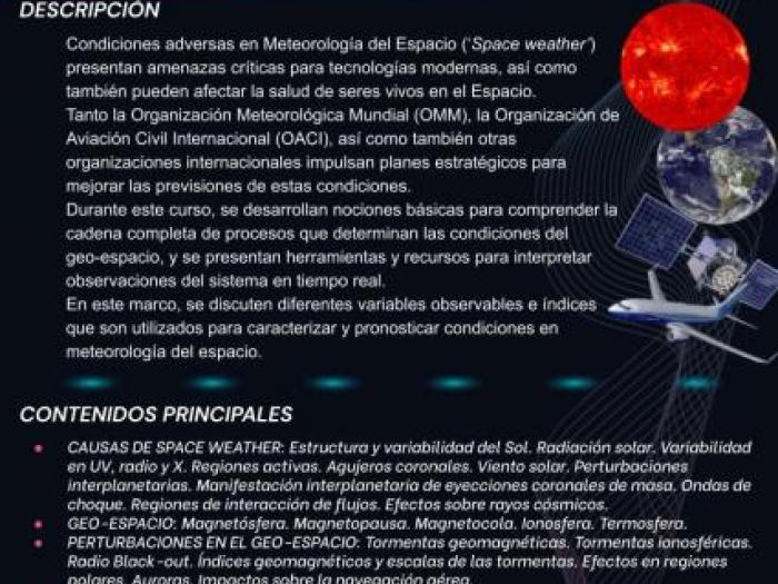Flyer Meteorología Espacial
