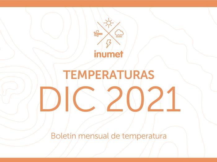 Boletín Mensual de Temperatura de diciembre de 2021