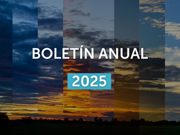 Imagen de portada del boletín climático anual 2025