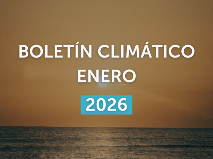 Imagen de portada del boletín climático del mes de enero de 2026