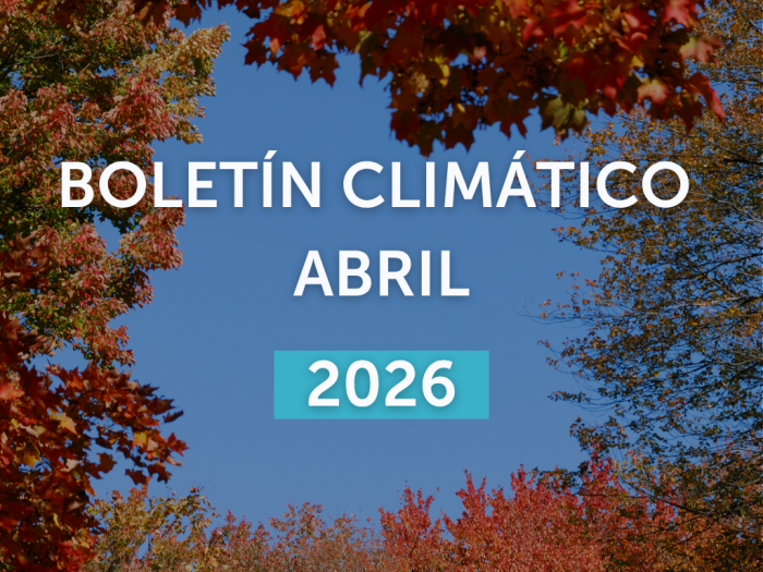 Imagen de portada del boletín climático del mes de abril de 2026